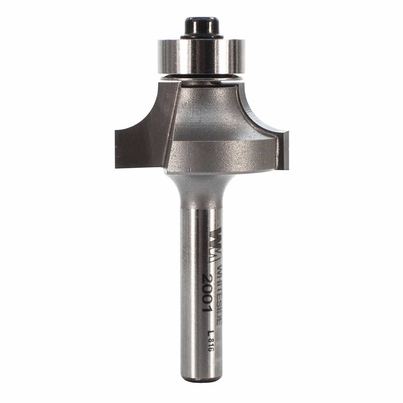 2001 Roundover Router Bit 1/4" SH 1/4" R X 1" D X 1/2" CL